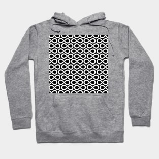 Infinity Pattern White Hoodie